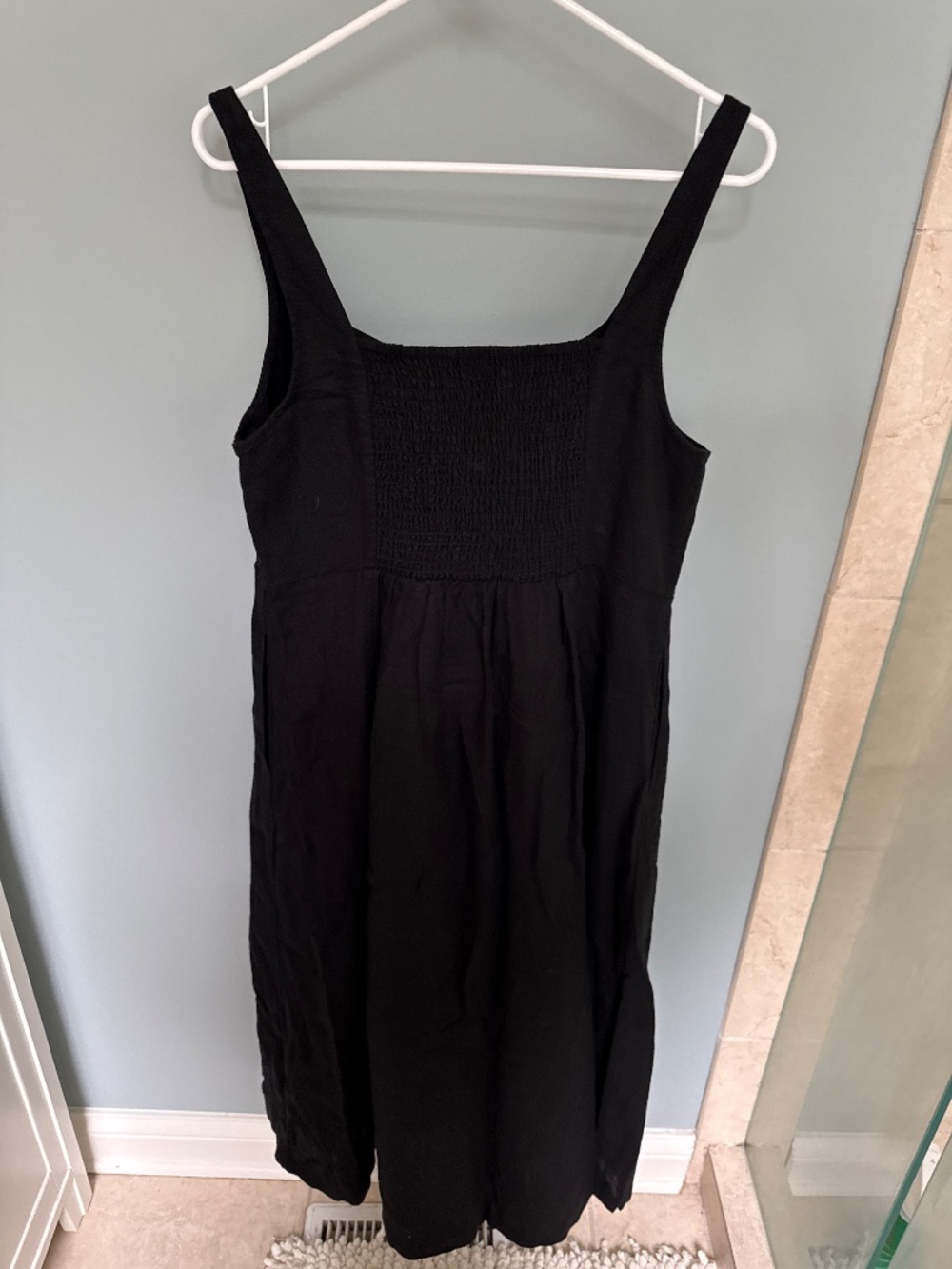 Old navy linen sweetheart midi dress Large - Picture 4 of 5